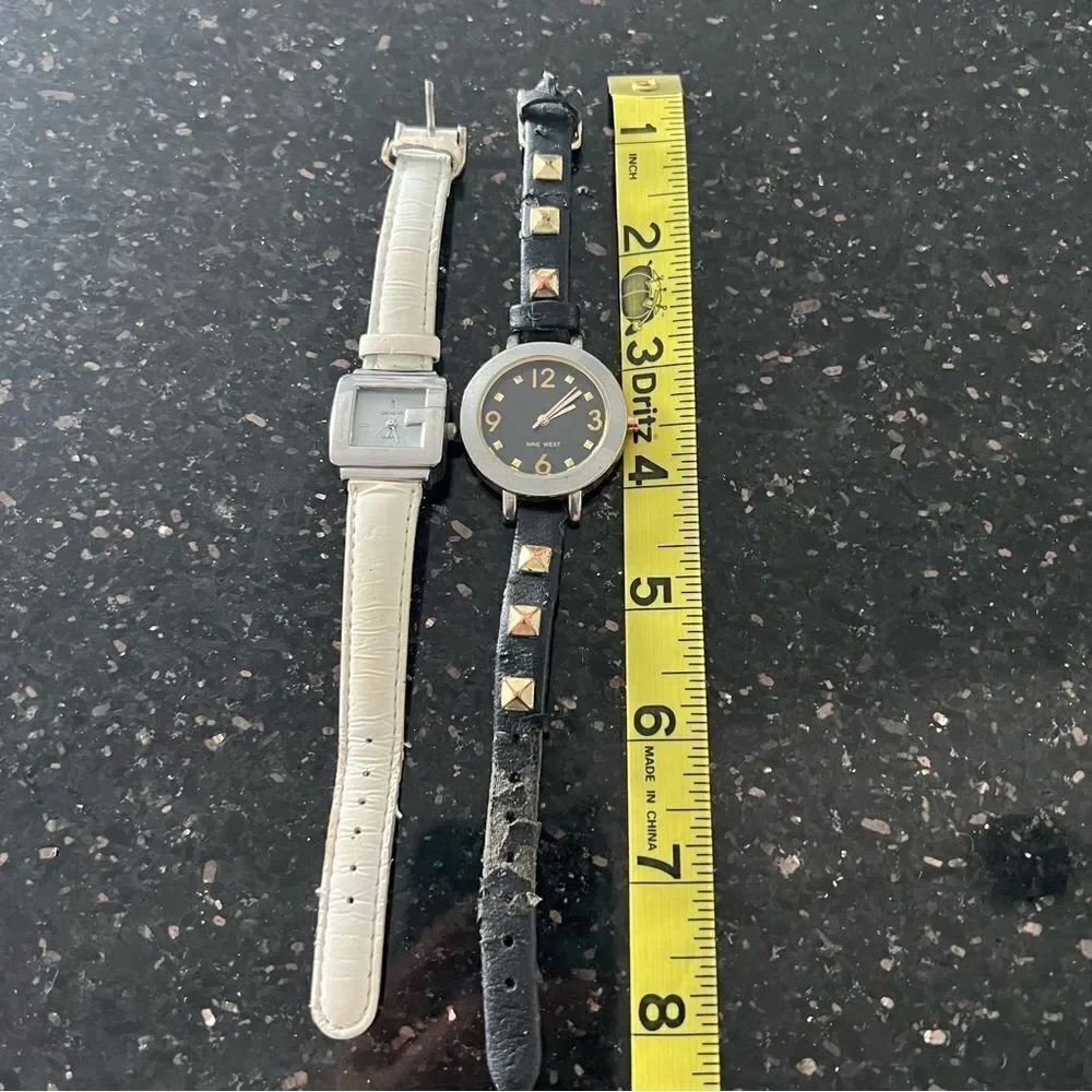🍭4/$20 Set of two ladies watches - Nine West and Geneva - NEED NEW BATTERIES